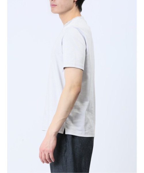 TAKA-Q(タカキュー)/【DRESS T－SHIRT】綿ストレッチ クルーネック半袖Tシャツ ボーダー メンズ Tシャツ カットソー カジュアル インナー ビジネス ギフト プレゼント/img20