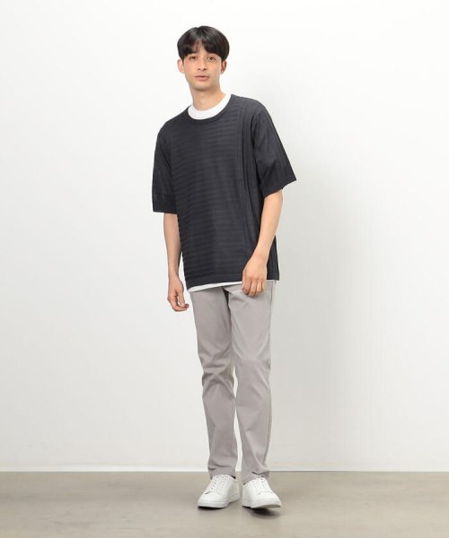 COMME CA ISM MENS(コムサイズム（メンズ）)/【セットアイテム】 リンクス編みニット＋Ｔシャツ/img03