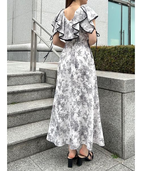 WEB限定サイズあり】ラッフルボレロパイピングワンピース  