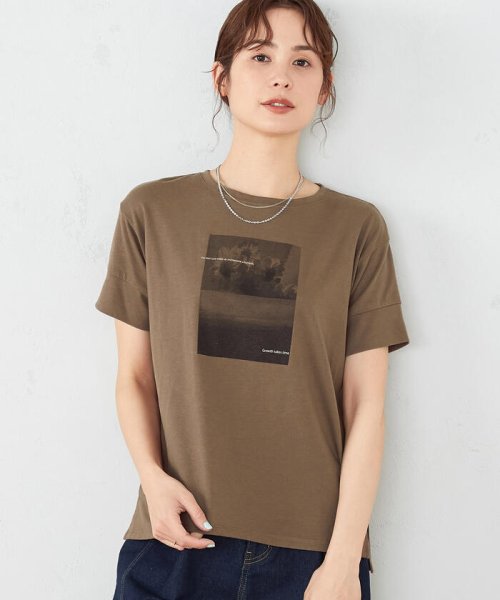 COMME CA ISM (コムサイズム（レディス）)/フォトプリントＴシャツ/img09
