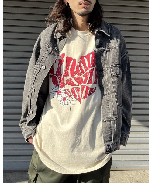 RAD CHAMP(ラッドチャンプ)/ハート ピグメントTシャツ/img14