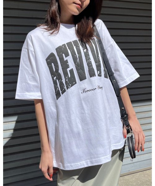 MODISH GAZE(モディッシュ ガゼ)/REVIVAL 発泡PT ビッグシルエットTシャツ/img09