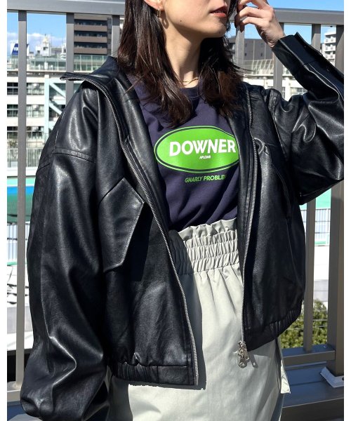 RAD CHAMP(ラッドチャンプ)/DOWNER オーバルロゴ ビッグシルエットTシャツ/img20