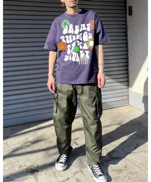 RAD CHAMP(ラッドチャンプ)/レトロヒッピービッグシルエットTシャツ/img18