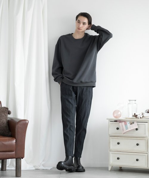 aimoha(aimoha（アイモハ）)/aimoha men STRIPE SLIM SLACKS ストライプスリムパンツ/img23