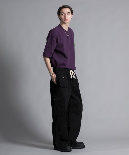 aimoha(aimoha（アイモハ）)/【aimoha neo】WIDE CARGO POCKET PANTS/img01