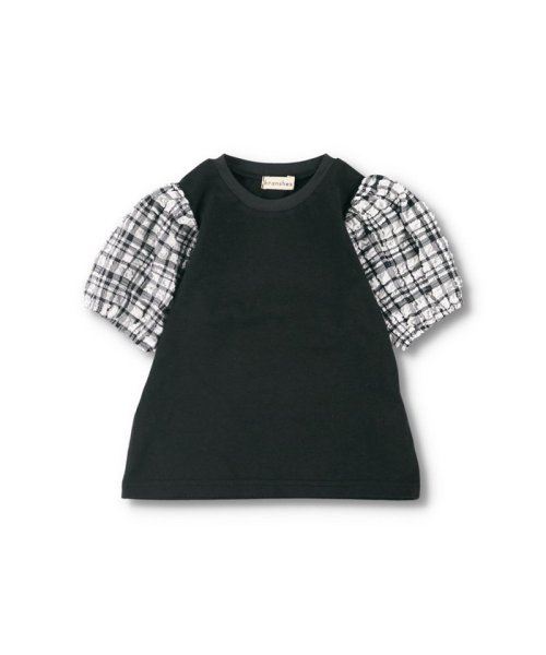 BRANSHES(ブランシェス)/ポコポコチェックバルーン半袖Tシャツ/img14