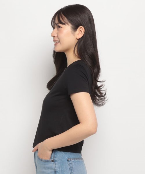 BENETTON (women)(ベネトン（レディース）)/クルーネックアシンメトリーサイドスリット半袖Tシャツ・カットソー/img05