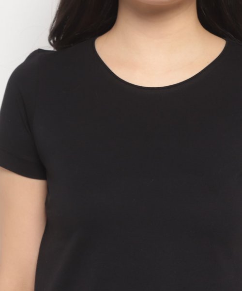 BENETTON (women)(ベネトン（レディース）)/クルーネックアシンメトリーサイドスリット半袖Tシャツ・カットソー/img07