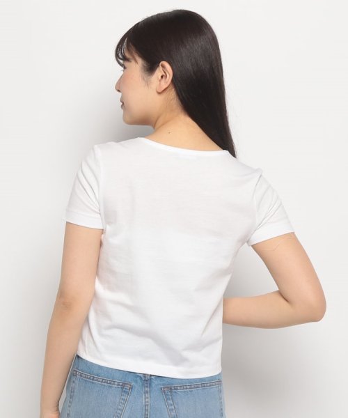 BENETTON (women)(ベネトン（レディース）)/クルーネックアシンメトリーサイドスリット半袖Tシャツ・カットソー/img14