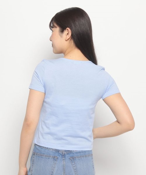 BENETTON (women)(ベネトン（レディース）)/クルーネックアシンメトリーサイドスリット半袖Tシャツ・カットソー/img30