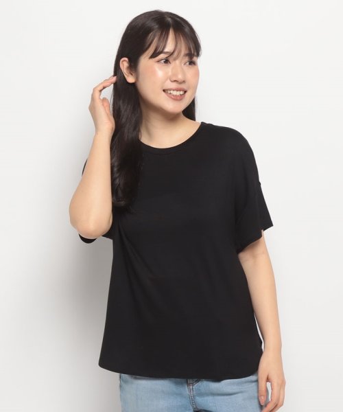 BENETTON (women)(ベネトン（レディース）)/クルーネックドロップショルダー半袖Tシャツ・カットソー/img26