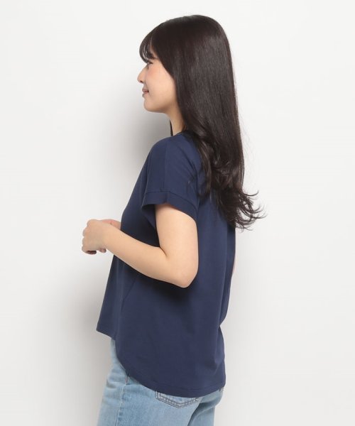 BENETTON (women)(ベネトン（レディース）)/クルーネックバックプリーツ半袖Tシャツ・カットソー/img13