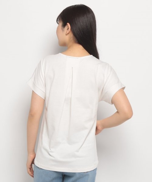 BENETTON (women)(ベネトン（レディース）)/クルーネックバックプリーツ半袖Tシャツ・カットソー/img22