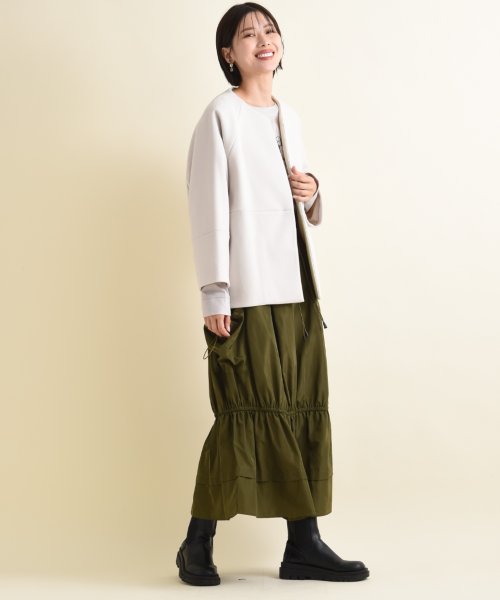 INTERPLANET(インタープラネット)/【ＣＹＮＩＣＡＬ】タフタポケット裾ギャザースカート/img08