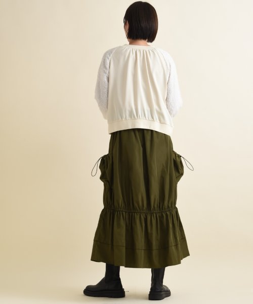 INTERPLANET(インタープラネット)/【ＣＹＮＩＣＡＬ】タフタポケット裾ギャザースカート/img19