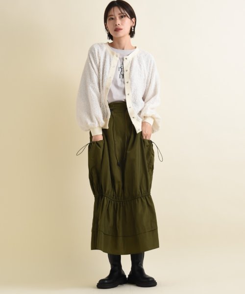 INTERPLANET(インタープラネット)/【ＣＹＮＩＣＡＬ】タフタポケット裾ギャザースカート/img20