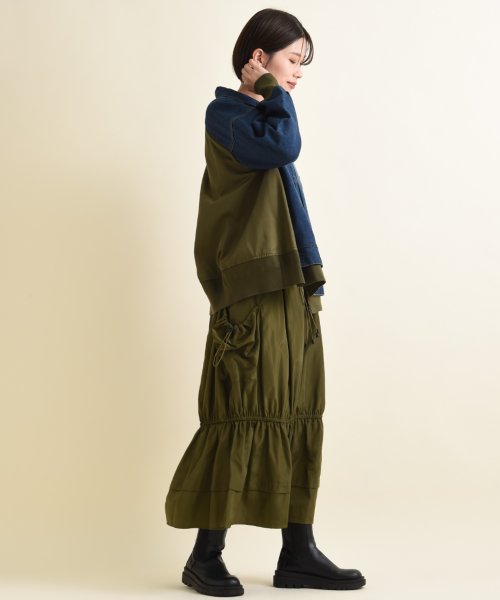 INTERPLANET(インタープラネット)/【ＣＹＮＩＣＡＬ】タフタポケット裾ギャザースカート/img22