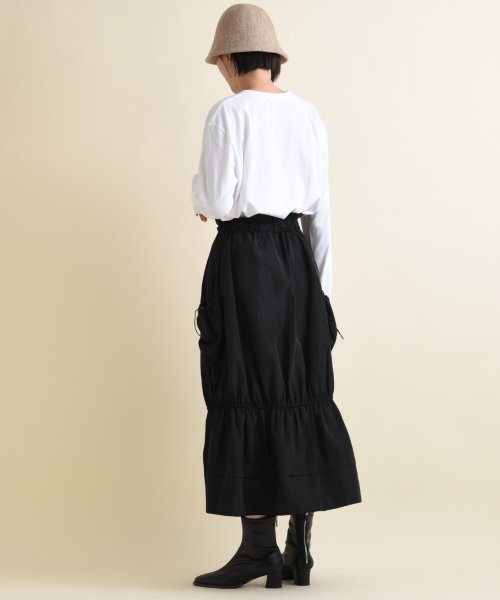 INTERPLANET(インタープラネット)/【ＣＹＮＩＣＡＬ】タフタポケット裾ギャザースカート/img40