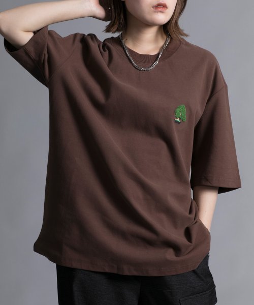 aimoha(aimoha（アイモハ）)/【aimoha neo】 HEAVY COTTON BONSAI T SHIRT/img10