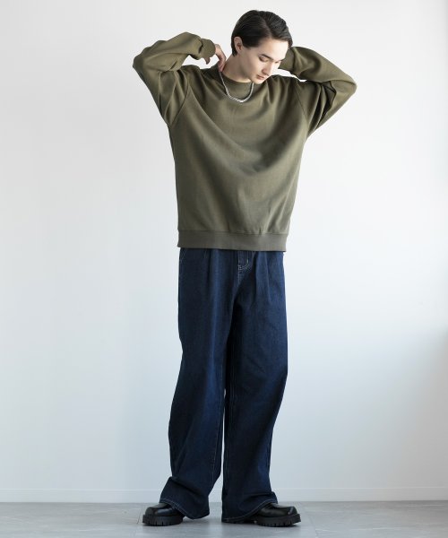 aimoha(aimoha（アイモハ）)/aimoha men HEAVY COTTON BASIC SWEAT ベーシックスウェット/img24