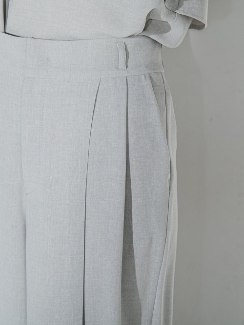 メランジツイルワイドパンツ≪洗濯機で洗える/セットアップ対応≫ 