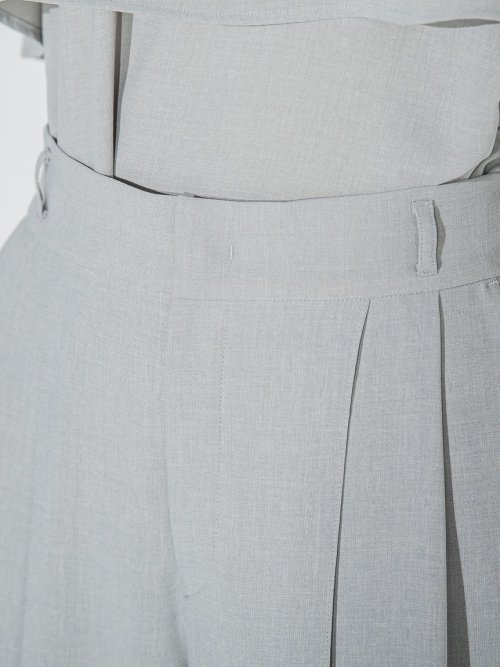 メランジツイルワイドパンツ≪洗濯機で洗える/セットアップ対応≫ 