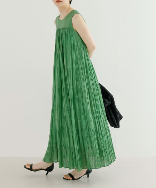 『一部WEB限定カラー』ティアードクリンクルワンピース 人気・おすすめ｜使いやすい・旅行におすすめ 品質保証 全国発送 在庫限り