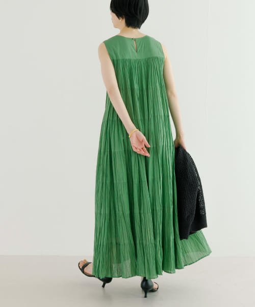 『一部WEB限定カラー』ティアードクリンクルワンピース 人気・おすすめ｜使いやすい・旅行におすすめ 品質保証 全国発送 在庫限り