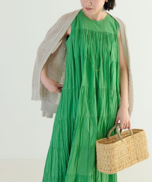 『一部WEB限定カラー』ティアードクリンクルワンピース 人気・おすすめ｜使いやすい・旅行におすすめ 品質保証 全国発送 在庫限り