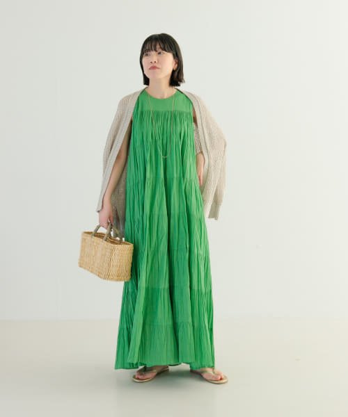 『一部WEB限定カラー』ティアードクリンクルワンピース 人気・おすすめ｜使いやすい・旅行におすすめ 品質保証 全国発送 在庫限り