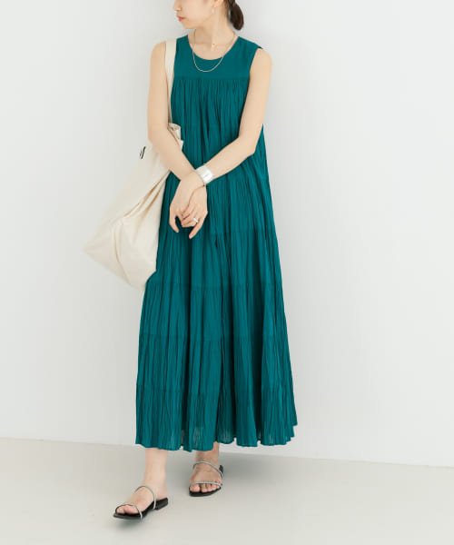 『一部WEB限定カラー』ティアードクリンクルワンピース 人気・おすすめ｜使いやすい・旅行におすすめ 品質保証 全国発送 在庫限り