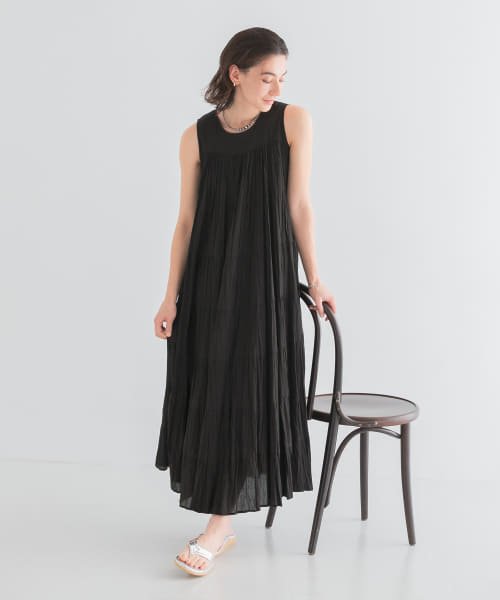 『一部WEB限定カラー』ティアードクリンクルワンピース 人気・おすすめ｜使いやすい・旅行におすすめ 品質保証 全国発送 在庫限り