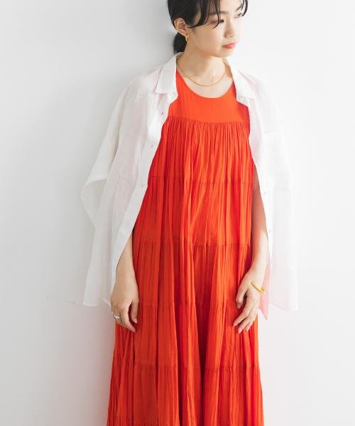 『一部WEB限定カラー』ティアードクリンクルワンピース 人気・おすすめ｜使いやすい・旅行におすすめ 品質保証 全国発送 在庫限り