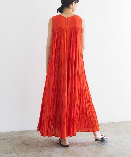 『一部WEB限定カラー』ティアードクリンクルワンピース 人気・おすすめ｜使いやすい・旅行におすすめ 品質保証 全国発送 在庫限り