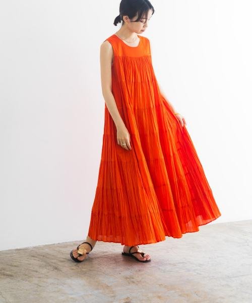 『一部WEB限定カラー』ティアードクリンクルワンピース 人気・おすすめ｜使いやすい・旅行におすすめ 品質保証 全国発送 在庫限り