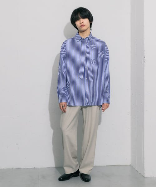 SENSE OF PLACE by URBAN RESEARCH(センスオブプレイス バイ アーバンリサーチ)/hxcyyd × SOP　ストライプフラワーパッチマルチシャツ(UNISEX)/img17