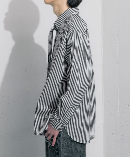 SENSE OF PLACE by URBAN RESEARCH(センスオブプレイス バイ アーバンリサーチ)/hxcyyd × SOP　ストライプフラワーパッチマルチシャツ(UNISEX)/img29