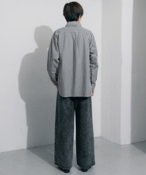 SENSE OF PLACE by URBAN RESEARCH(センスオブプレイス バイ アーバンリサーチ)/hxcyyd × SOP　ストライプフラワーパッチマルチシャツ(UNISEX)/img34