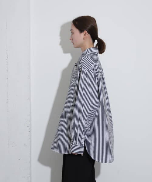 SENSE OF PLACE by URBAN RESEARCH(センスオブプレイス バイ アーバンリサーチ)/hxcyyd × SOP　ストライプフラワーパッチマルチシャツ(UNISEX)/img36