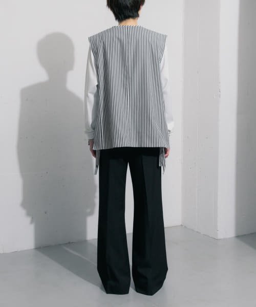 SENSE OF PLACE by URBAN RESEARCH(センスオブプレイス バイ アーバンリサーチ)/hxcyyd × SOP　ストライプフラワーコサージュシャツベスト(UNISEX)/img41