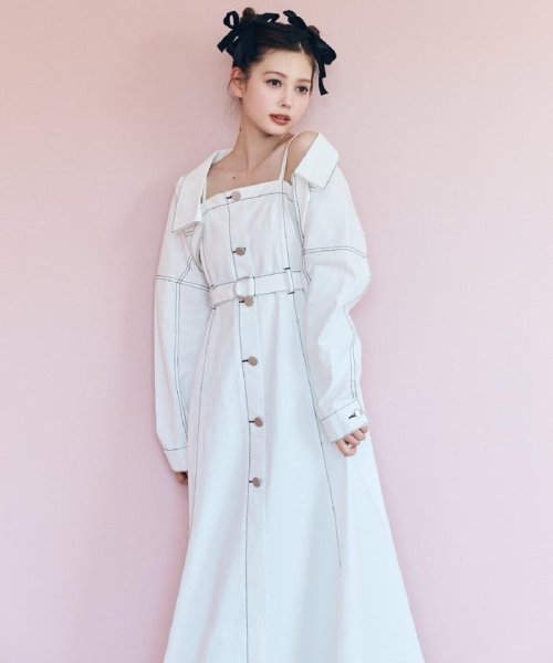 デニムボレロ×キャミワンピースセット 