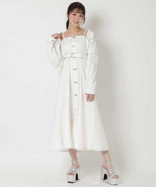 デニムボレロ×キャミワンピースセット 