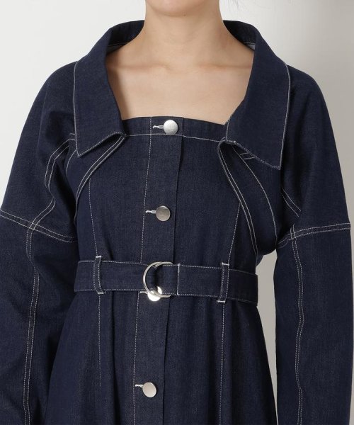 デニムボレロ×キャミワンピースセット 