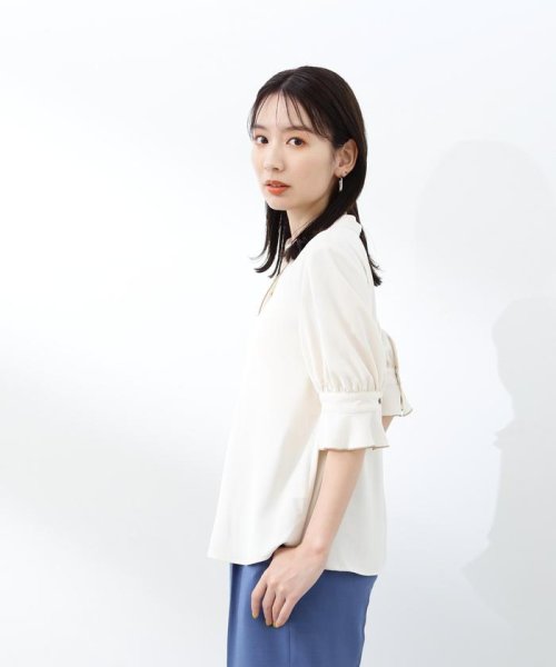 N Natural Beauty Basic(エヌナチュラルビューティベーシック)/フレアスリーブスキッパーブラウス/img14