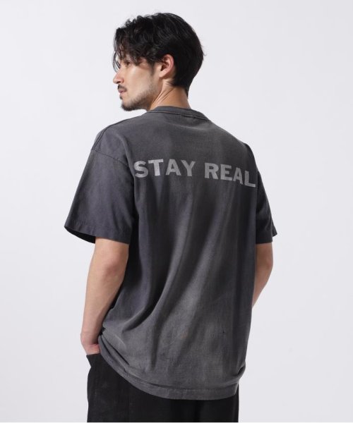 RoyalFlash(ロイヤルフラッシュ)/SAINT MICHAEL/セント マイケル×PTP/SS TEE/STAY REAL/BLK/img01