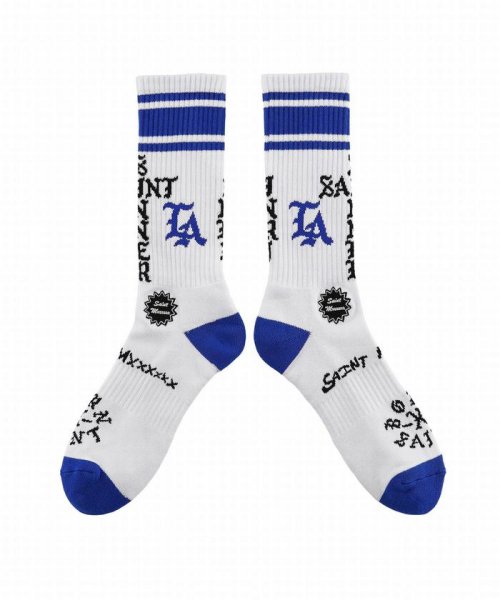 RoyalFlash(ロイヤルフラッシュ)/SAINT MICHAEL/セント マイケル×ボーンXレイズド/BR_SOCKS/LA/WHITE/img02