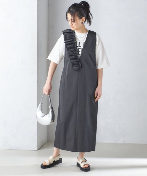 ストレッチ グログラン ジャンパー スカート ◇ 