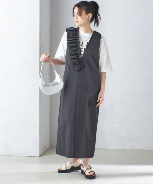 ストレッチ グログラン ジャンパー スカート ◇ 