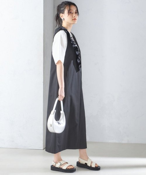 ストレッチ グログラン ジャンパー スカート ◇ 